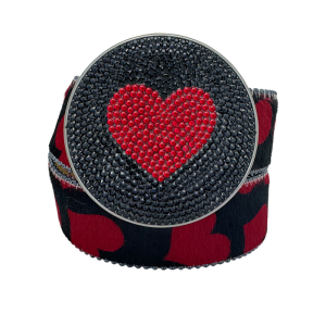 Round Red Heart- Pony Hair Red Heart