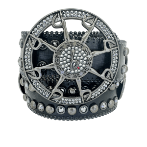 Black Crystal 'b' Wheel - Jet Hem