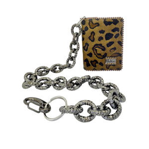 Chain Wallet - Brown Cheetah