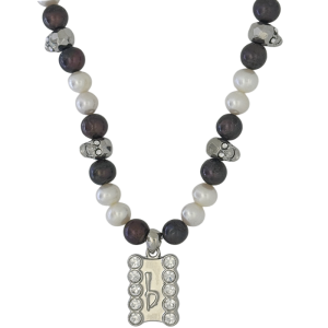 ‘b’ Logo- B&W Pearl/ Silver  Skull- Clear