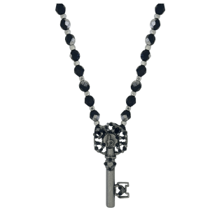 Heart Key - Jet Silver / Silver- Jet