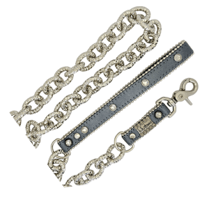 BB Leash -Gray Metallic / Black Diamond