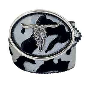 Longhorn Classic- Black AB Acid wash Pony Hair