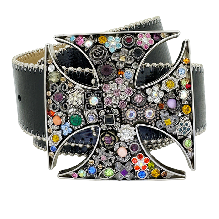 Mosaic Maltese Cross - Black - B.B. Simon®