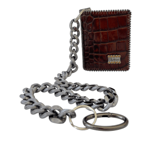 Chain Wallet / Brown Sm.Topaz-Black