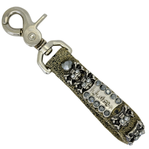Keychain full Skull Khaki/ JetHem