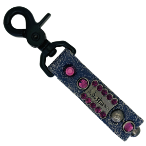 Keychain - Crystal 'b' / Cracked purple - Amethyst