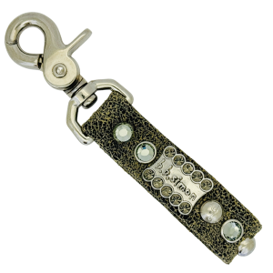Keychain - Crystal 'b' / Khaki - B.D.