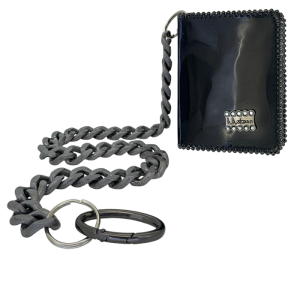 Chain Wallet - Glossy Black