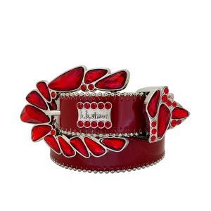 Celestina - Glassy Red / LT.Siam - Silver