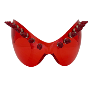 Alien Crystal Sunglasses - Red / Lt.Siam