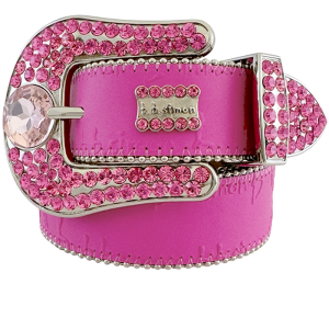 Classic Big Rose Crystal - Pink BB Pattern / Silver