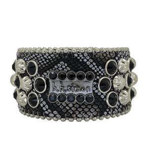 Lavasan Cuff Coiled Serpent - Jet