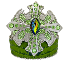 Cross Patonce / Dark Croc Green - Volcano / Silver
