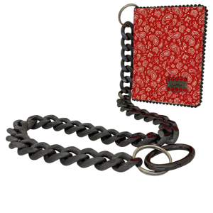 Chain Wallet - Red Bandana / Lt.Siam - Black