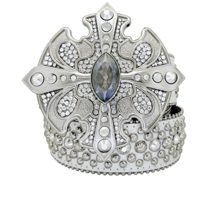 Cross Patonce / White - Chrome