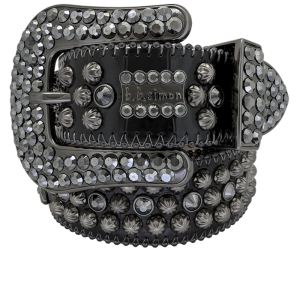 Safa Western - Shiny Black Embossed / Black