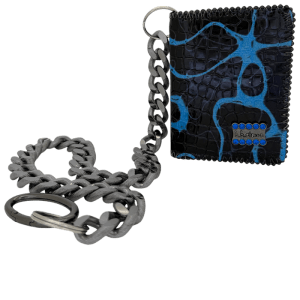 Chain Wallet - Electric Slime Blue