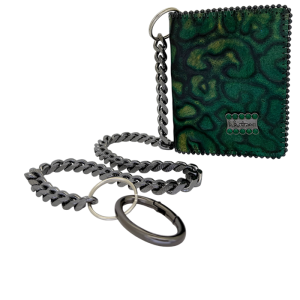Chain Wallet -Castleton green / Emerald