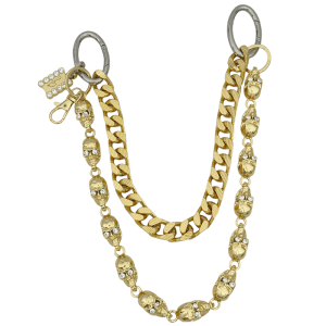 Skull & Chain - Gold / Clear