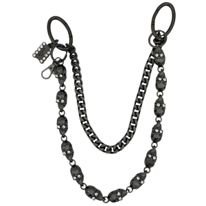 Skull & Chain - Black / Clear
