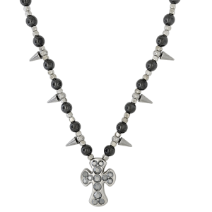 Silver Spikes – Jet Hematite / Jet Hematite