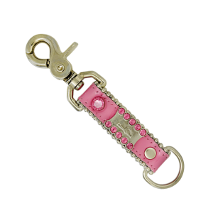 Keychain - Crystal ‘b’ Logo/ Bubblegum – Rose