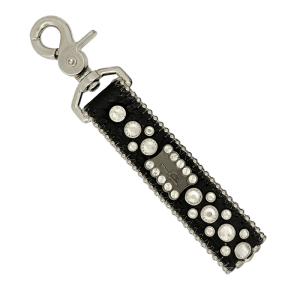 Keychain -Crystal ‘b’ Logo/ Clear-Black