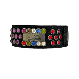Mini Cuff / Multicolor - Black Suede
