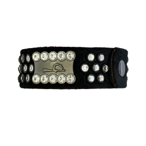 Mini Cuff / Clear - Black Suede