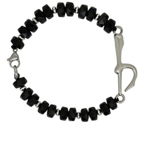 Bracelet  Single "b" – Black / Silver