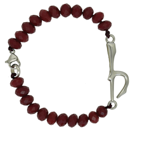 Bracelet  Single "b" – Red / Silver