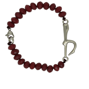 Bracelet  Single "b" – Red / Silver